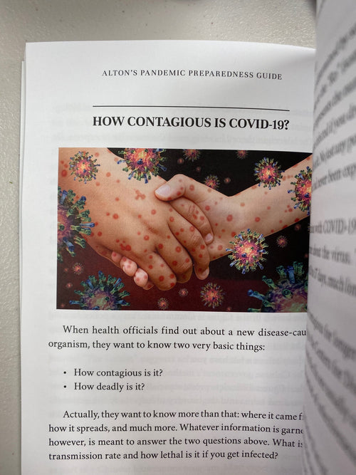 Color book version of Alton's Pandemic Preparedness Guide: Dealing with Emerging and Current Threats, by Joseph Alton MD and Amy Alton, ARNP