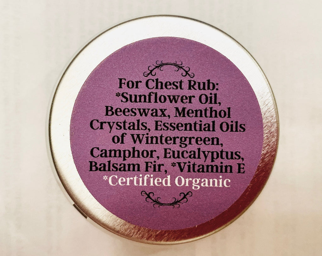 Breathe Better Salve Back Label by Nurse Amy