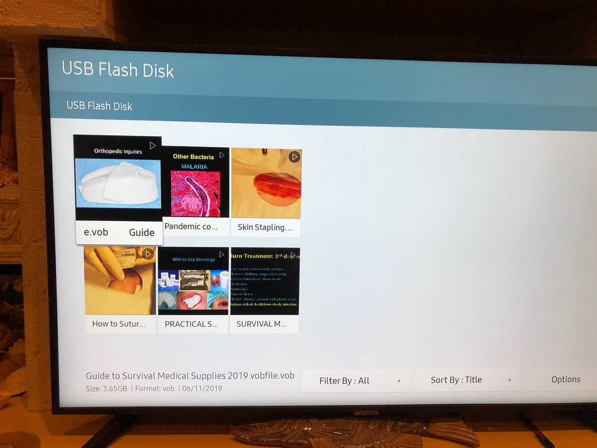 USB Flash Drive with All 4 DVD Videos for your Computer or TV with USB Port