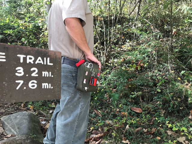 Lightweight Bleeding Control KIt for travel, the range and hiking, stops bleeding for gunshot wound care and severe lacerations