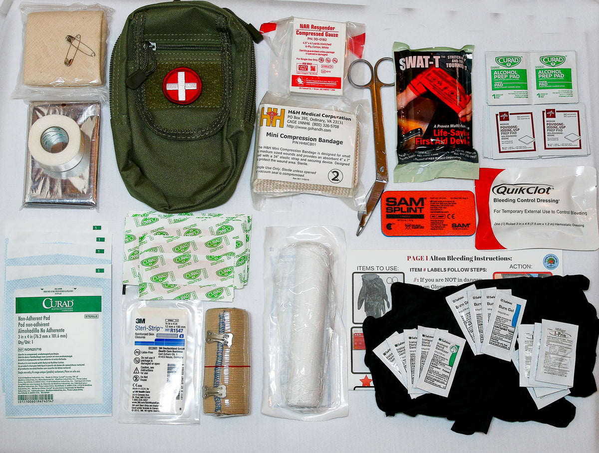 The Best Motorcycle First Aid Kit with SWAT tourniquet