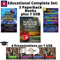 NEW! Educational Complete Set: 3 Paperback Books and 1 USB With 27 Presentations