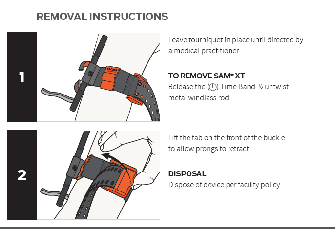 SAM XT removal instructions