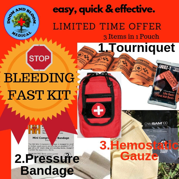 Stop Bleeding Kit Mini, Easy, Quick and Effective