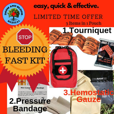 First Aid Kit Stop Bleeding Fast Mini Size