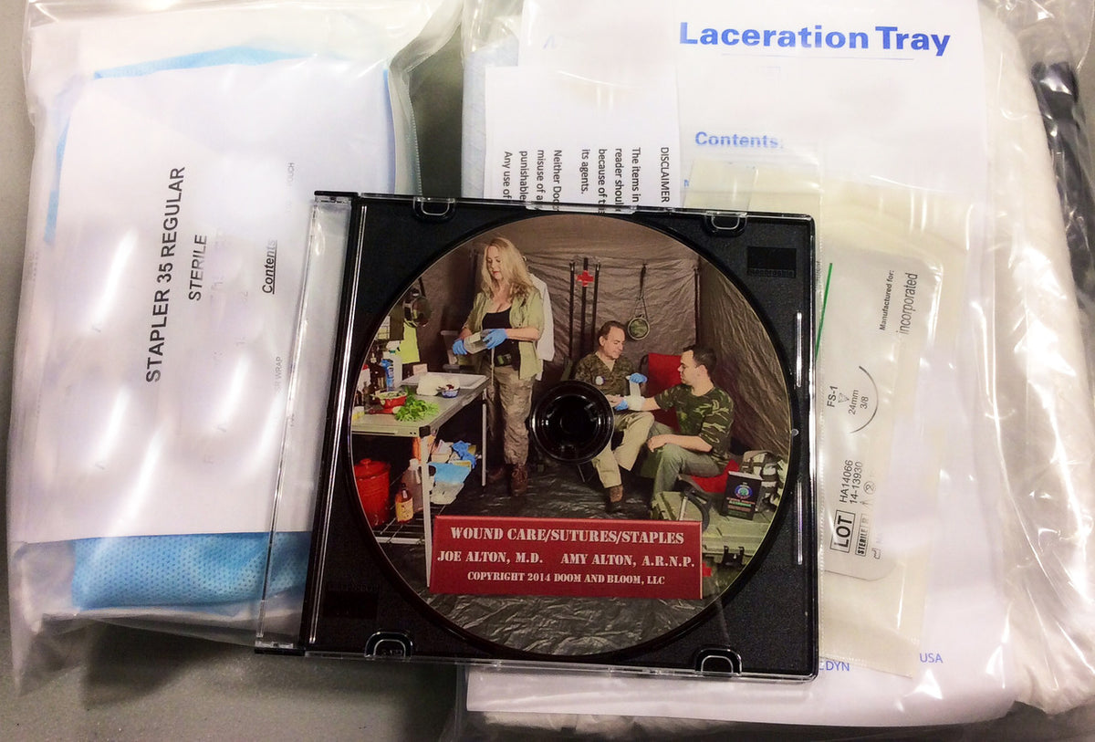 Suture Kit and Staple Kit with Wound Care USB