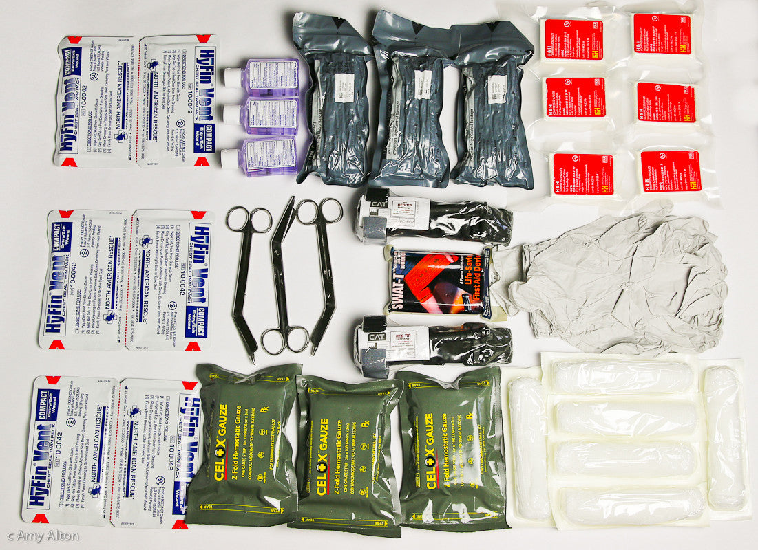 Multi Person Top Trauma Kit to Stop Bleeding and For Chest Injuries