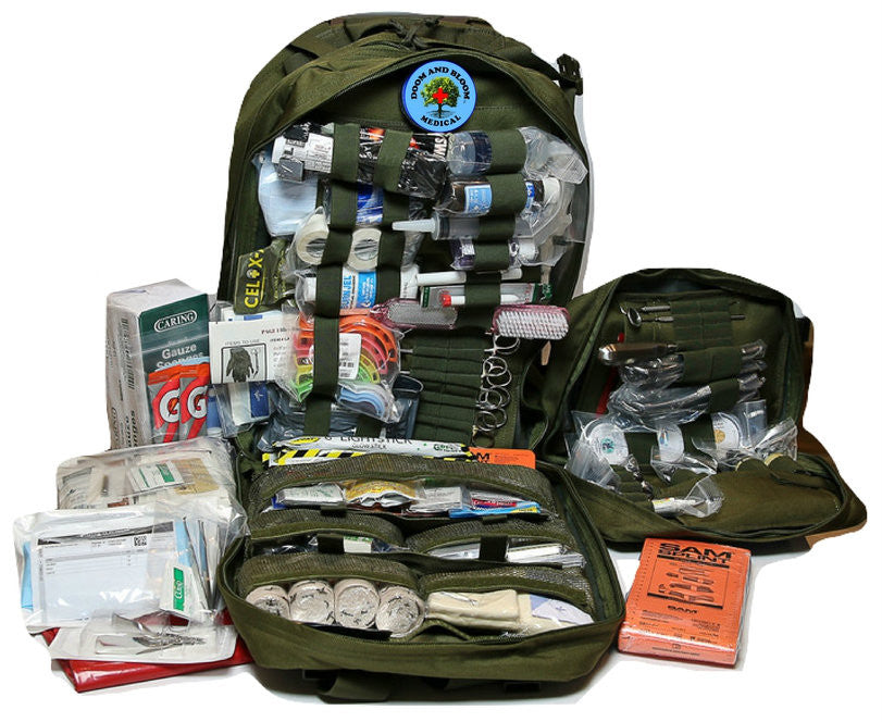 The Best Family First Aid Kit with high quality items including dental instruments and trauma products to stop bleeding