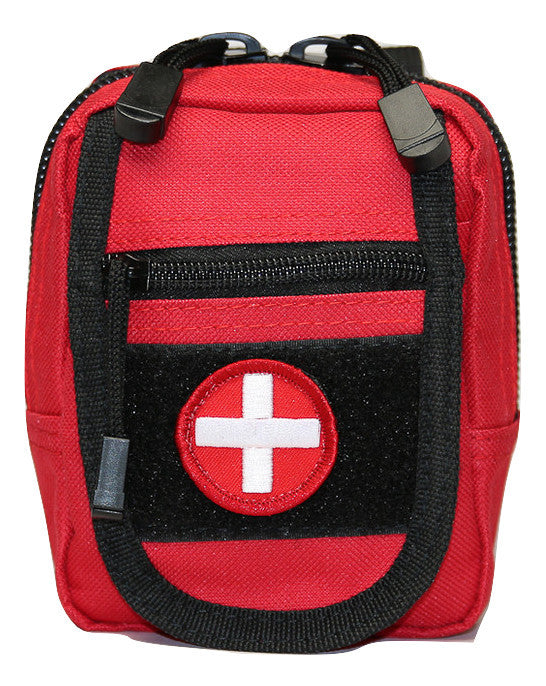 ULTIMATE POCKET GRAB N GO™ FIRST AID KIT a small kit for hiking, biking or for small storage spaces where a first aid kit id needed
